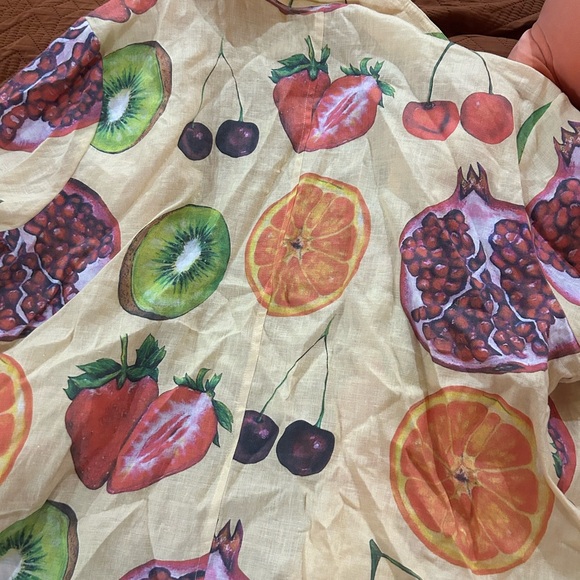 Fruit Patterned Women’s Button Down - Picture 3 of 4
